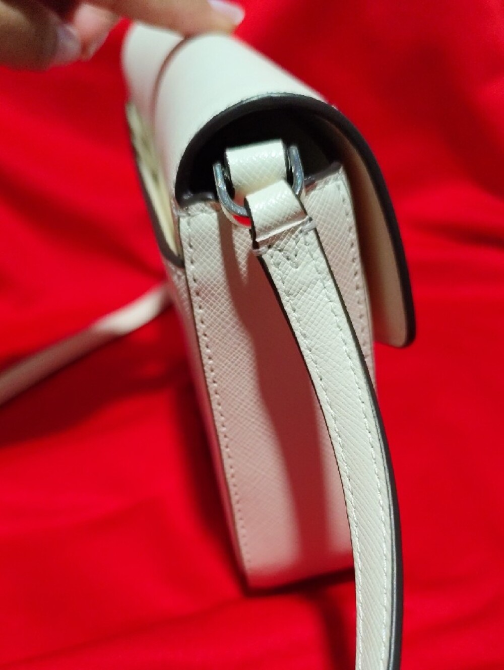 kate spade White Leather Crossbody Envelope Bag - Picture 4 of 9